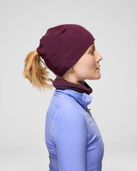 Merino Beanie - Pansy Purple